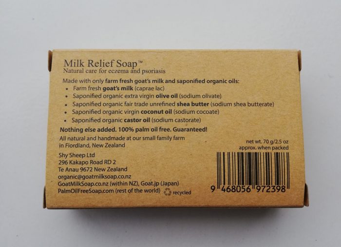 Goat Milk Soap NZ | Ingredients for Milk Relief Soap